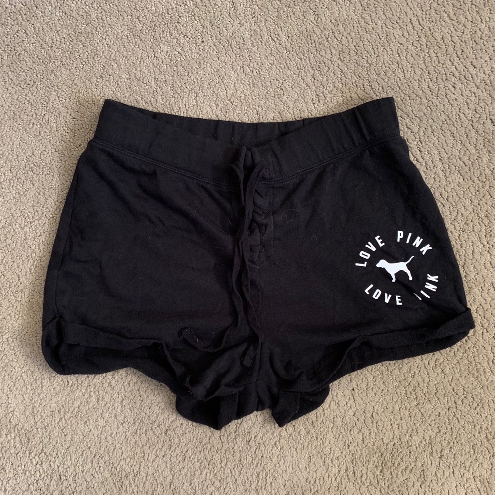 Black VS Tie Up Shorts